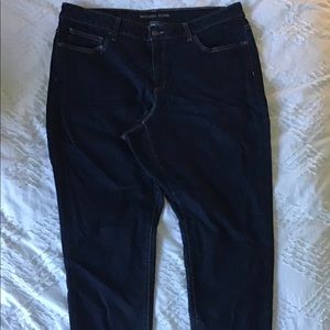 Micheal Kors Size16W Izzy Skinny Blue Jeans